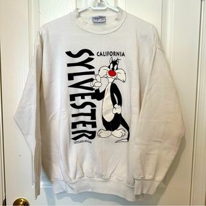 Vintage Velva Sheen Sylvester graphic crewneck souvenir sweatshirt